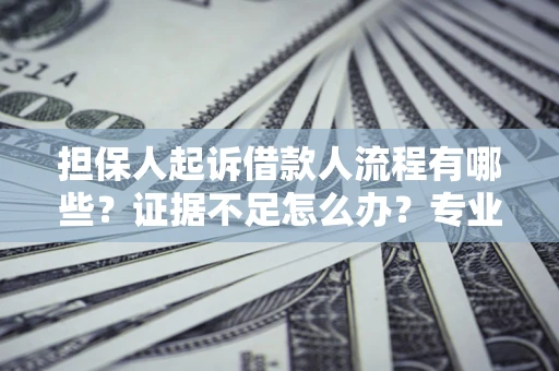 济南担保人起诉借款人流程有哪些？证据不足怎么办？专业律师解答