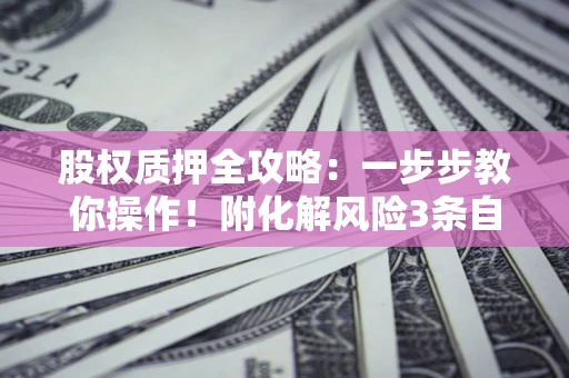 济南股权质押全攻略：一步步教你操作！附化解风险3条自救法则
