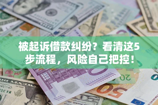 济南被起诉借款纠纷？看清这5步流程，风险自己把控！