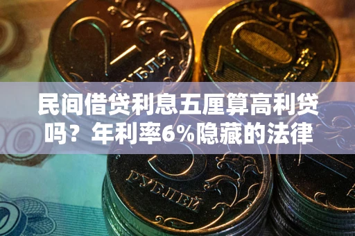 济南民间借贷利息五厘算高利贷吗？年利率6%隐藏的法律风险全解析